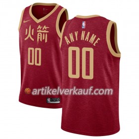 NBA Houston Rockets Trikot 2018-19 Nike City Edition Rot Personalisierung Swingman - Herren